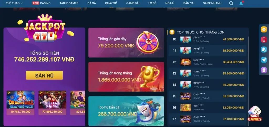 Hoàn trả tiền cược hấp dẫn Bwing Nổ Hũ